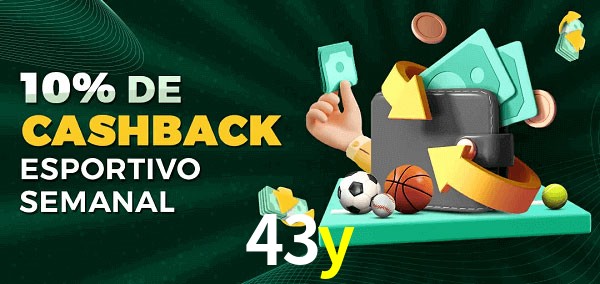 10% de bônus de cashback na 43y
